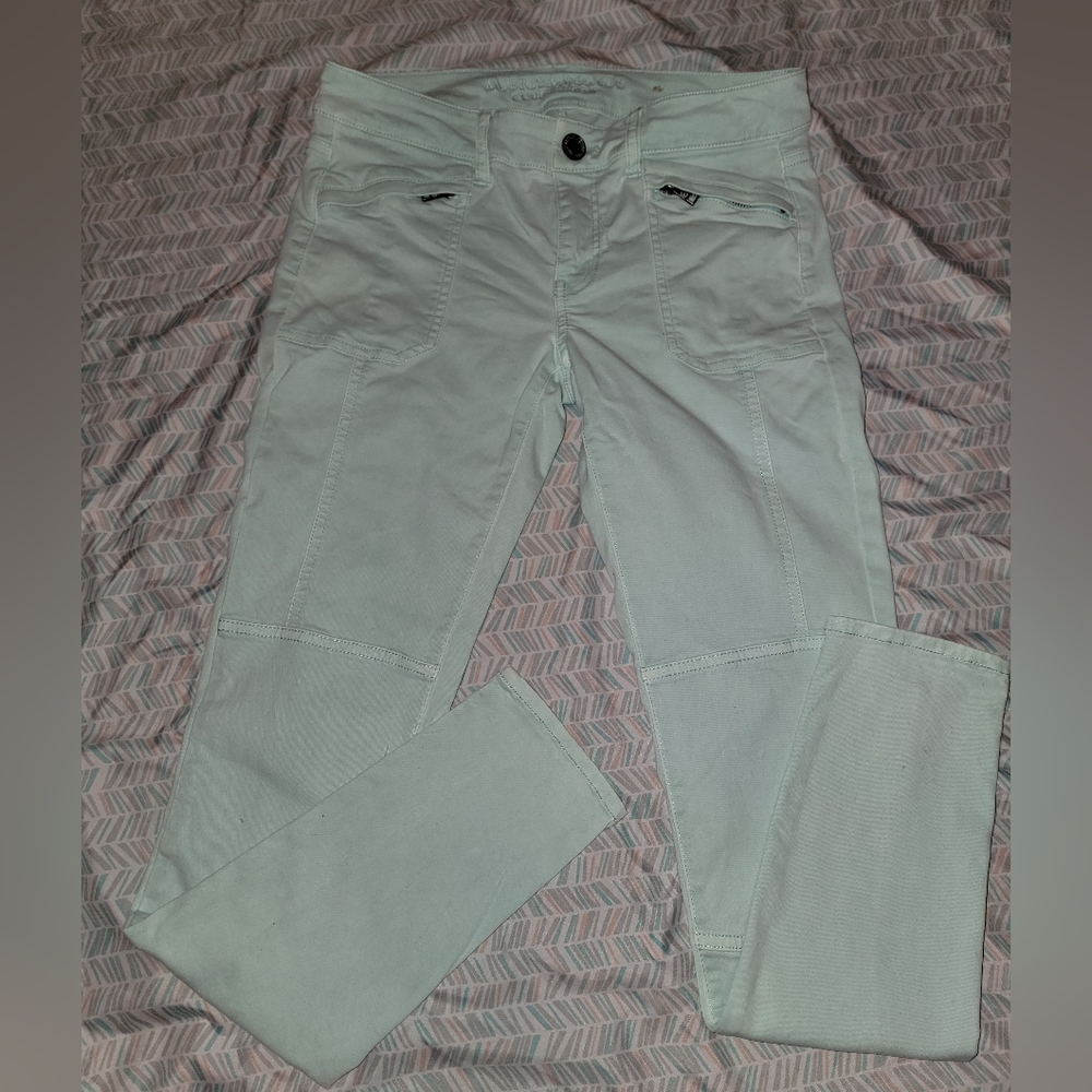 Women's 4 Green American Eagle Jeggings